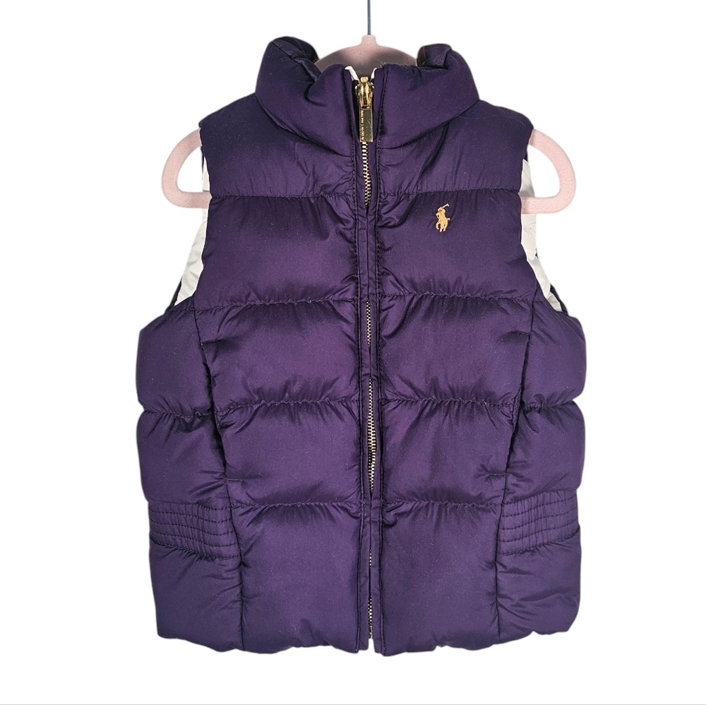Ralph Lauren Purple Puffer Vest for Kids